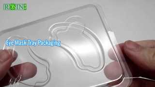 Clear Plastic Eye Mask Tray PVC Packaging Tray for Cosmetic Eye Masks